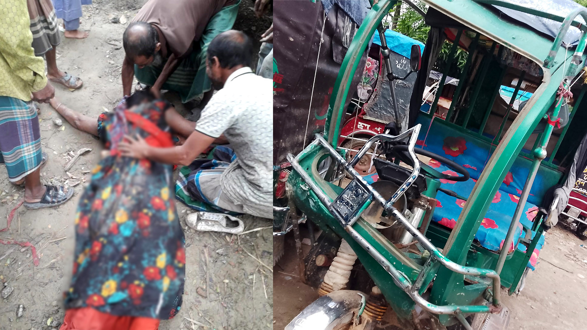 ট্রলির চাকায় পিষ্ঠ হয়ে প্রাণ হারালেন জরিনা (৩৫) নামের রাস্তার কাজের নারী শ্রমিক ছবিঃ আজকের প্রথা