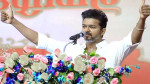 সমাবেশে বক্তব্য দিচ্ছেন থালাপতি বিজয়। ছবি: সংগৃহীত
