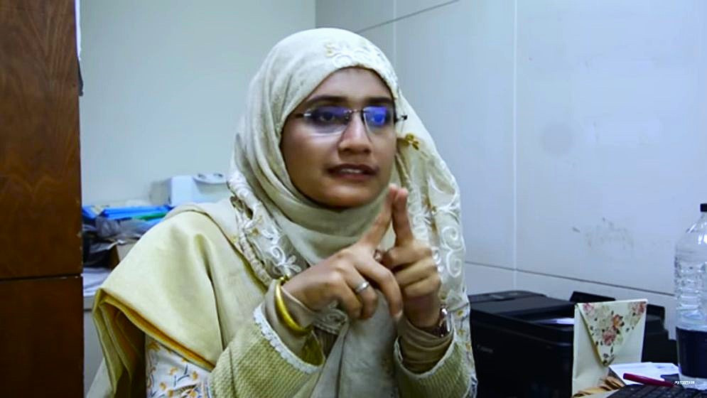 এনসিপি নেত্রী সামান্তা শারমিন। ছবি: সংগৃহীত