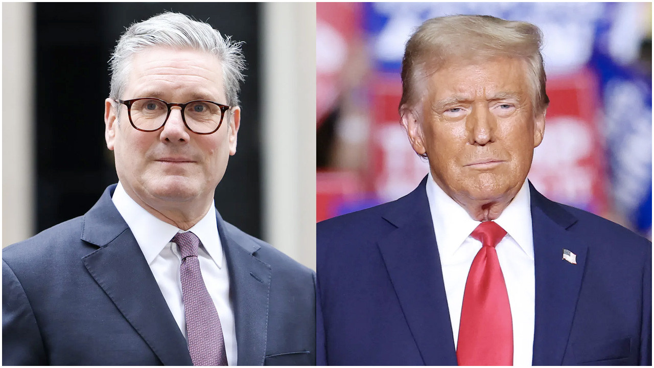 মার্কিন প্রেসিডেন্ট ডোনাল্ড ট্রাম্প ও প্রধানমন্ত্রী কিয়ার স্টারমার। ছবি সংগৃহীত